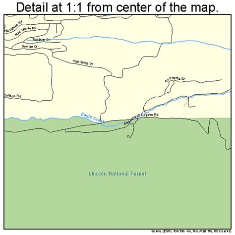 Ruidoso New Mexico Street Map 3565210