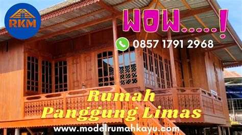 Fabrikasi Rumah Kayu Panggung Limas Rumah Kayu Knock Down Rkm