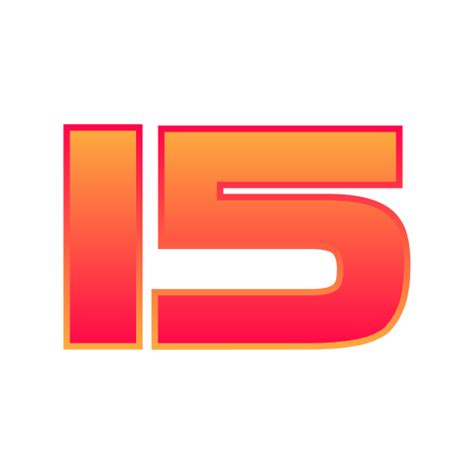 number  generic gradient fill icon