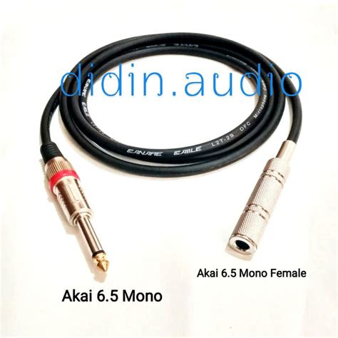 Jual Kabel Canare Jack Ts Mm Mono Male To Female Canon Shopee