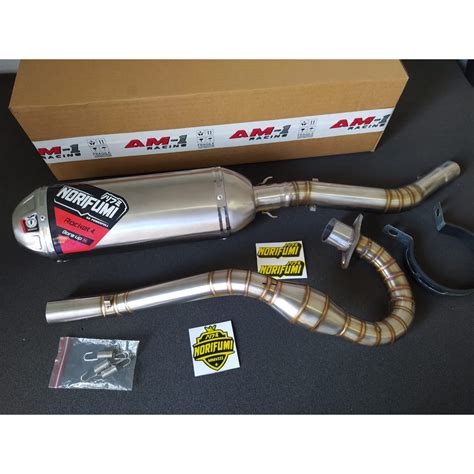 racing exhaust full worm norifumi rocket rocket  bore  klx  slg