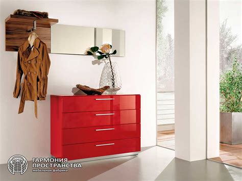 Прихожая «Агата» с комодом, вешалкой и зеркалом – купить недорого в СПб