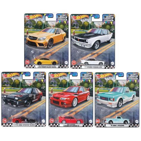 Coleção 5 Miniaturas Boulevard Mix R 1 64 Hot Wheels Premium Shopee Brasil