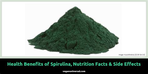 10 Health Benefits of Spirulina, Nutrition Facts & Side Effects | Vegan ...