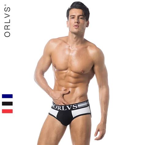 2018 New ORLVS 3Pcs Basics Gay Men Underwear Briefs Panties Mens Underwear Men Sexy Cotton Cueca