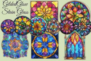 Gildedglow Stain Glass Graphic By Tshirtado Creative Fabrica