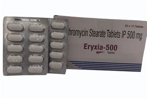 Erythromycin Stearate Tablet Mg Eryxia Mg At Rs Stripe