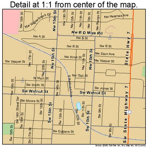 Blue Springs Missouri Street Map 2906652