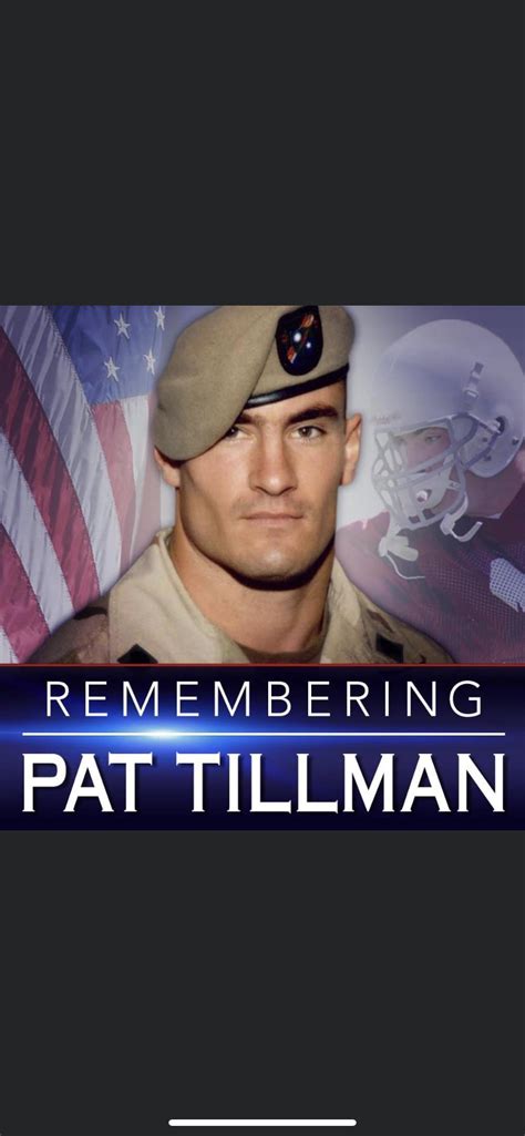 16 years ago Pat Tillman was killed in Afghanistan and made the ...