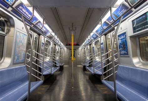 The Subway Train Interior in NYC, New York City, NY, USA Editorial ...