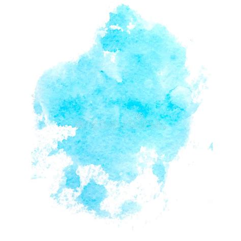 Fond Abstrait Color Tache Bleue Molle D Aquarelle Peinture D Aquarelle