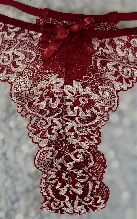 SEXY LACE STRING BIKINI THONG PANTIES S XL ELEGANT SH Gem