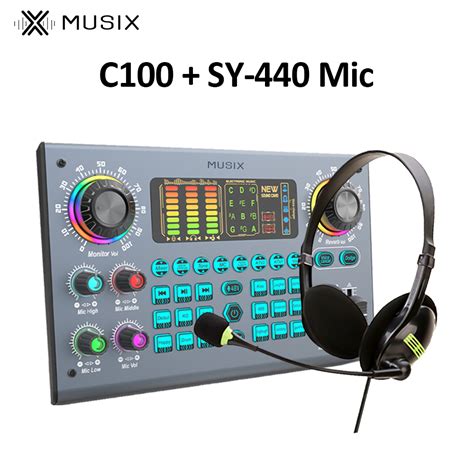 Jual Musix Peralatan Sound Card Live C Set Lengkap Headphone Dan