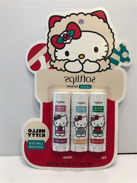 Softlips Lip Balm Set Hello Kitty Sanrio Holiday