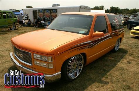 Orange Tahoe Custom Trucks Chevy Trucks 2 Door Tahoe