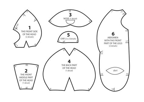 Teddy Bear · How To Make A Bear Plushie · Sewing On Cut Out Keep