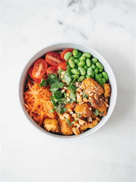 Satay Tofu Power Bowl Chloe Ting Recipes