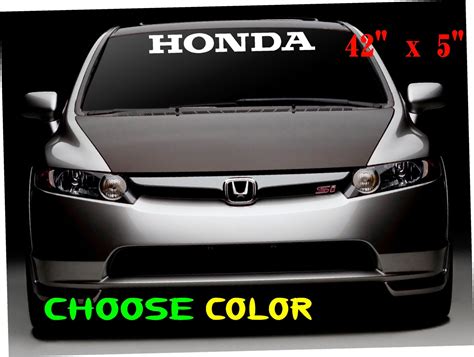 Honda Logo Windshield Car Decal Vinyl Sticker Race Honda