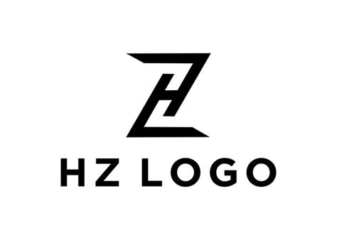 Ilustración Vectorial De Diseño De Logotipo Hz Vector Premium