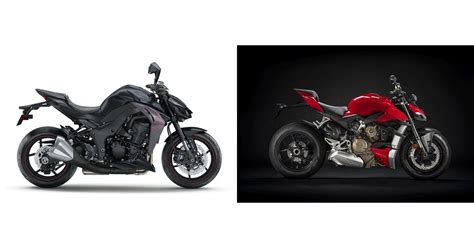 Motorrad Vergleich Kawasaki Z1000 2020 Vs Ducati Streetfighter V4 2020