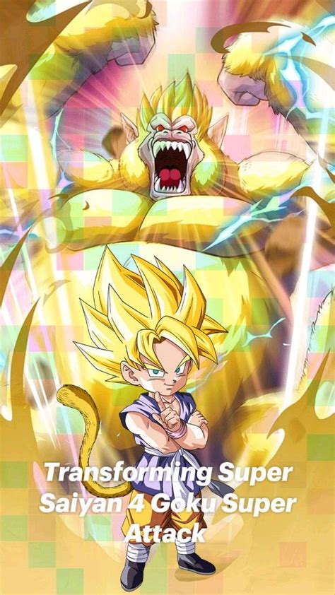 Transforming Super Saiyan 4 Goku Super Attack Pinterest