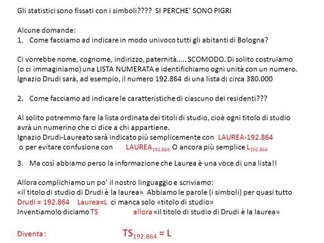 Cominciamo A Fare Della Statistica Classificazione Cio Definizione