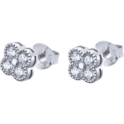 Boucles D Oreilles Lotus Silver PURE ESSENTIAL LP1612 4 1 Boucles D