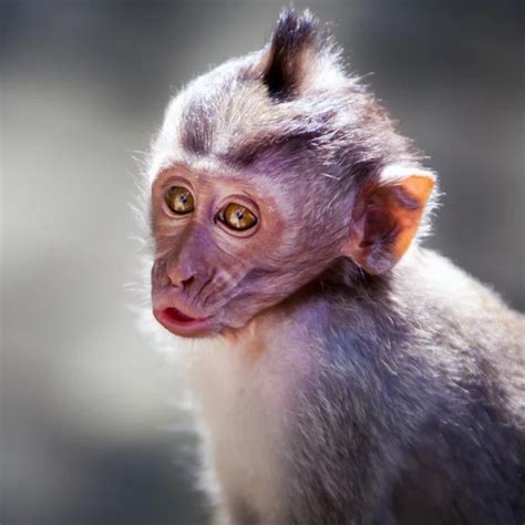 Funny monkey with a red lips ⬇ Stock Photo, Image by © watman #70254469