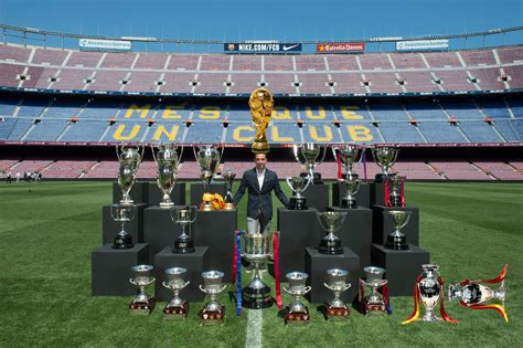 Xavi with his Barcelona trophies : r/soccer