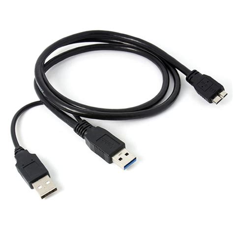 Кабель micro USB 3.0 Y-Type 50 см (для подключения внешнего жесткого ...