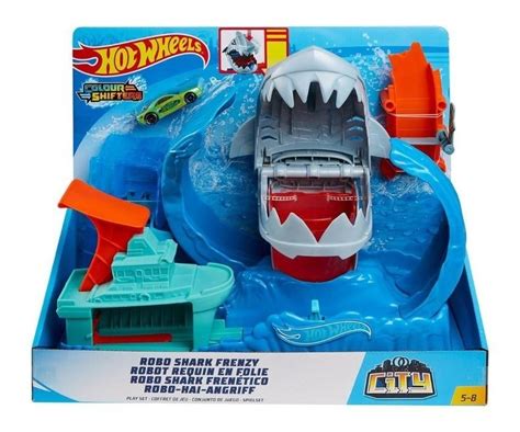 Hotwheels Robô Tubarão Color Shifters Gjl12 Hot Wheels City Frete grátis