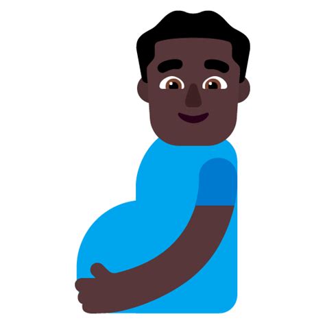 Pregnant Man Dark Skin Tone Emoji Meaning From Girl Guy