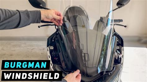 Suzuki Burgman 400 Windshield Removal Installation 2017 Current