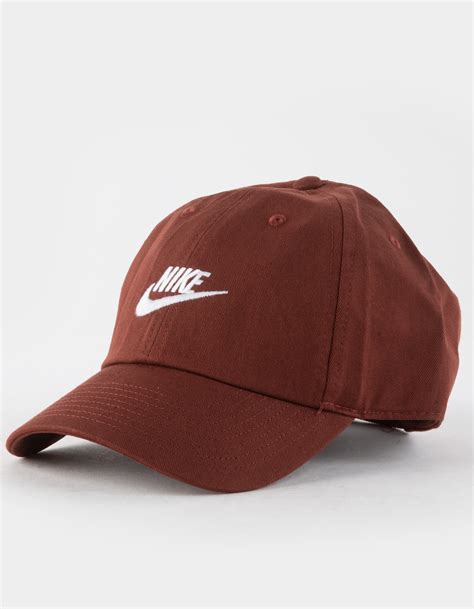 Nike Sportswear Heritage Futura Washed Strapback Hat Mauve Tillys