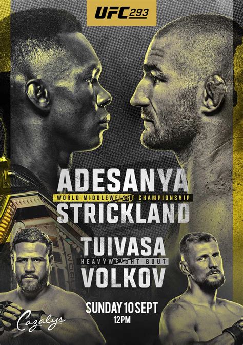 Ufc Adesanya Vs Strickland Cazalys