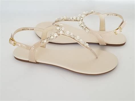 Ivory Wedding Sandals Nude Bridal Sandals Ivory Bridal Sandals Crystal