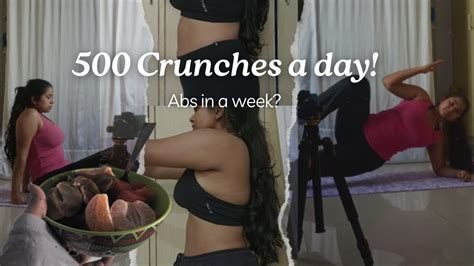 I Did 500 Crunches Everyday Abs In 1 Week Before And After Get