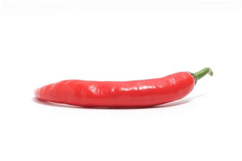 Premium Photo Red Hot Chili Pepper Side View Isolated On White Background Clipping Path