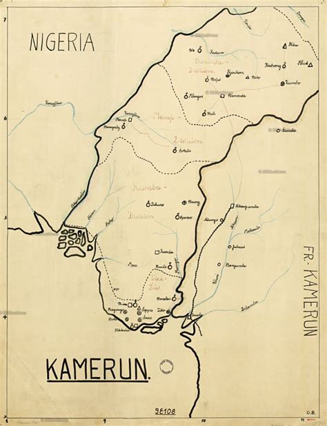 100 Years Cartographical History Of Southern Cameroons By William