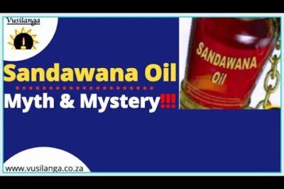 How To Apply Sandawana Oil The Dizaldo Blog