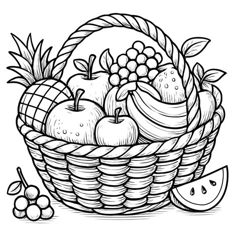 how to draw a basket