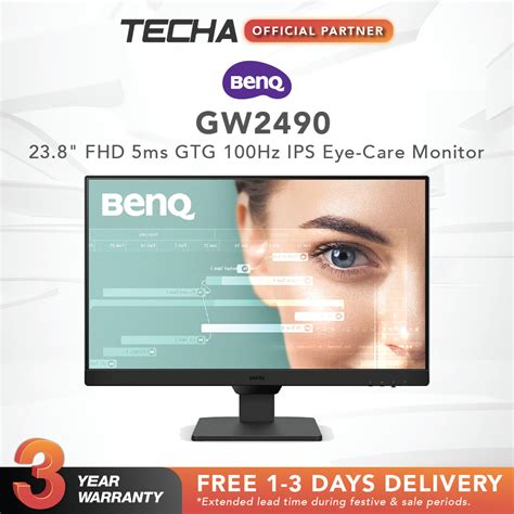 Benq Gw2490 I 238 Fhd 5ms Gtg 100hz Ips Eye Care Monitor Shopee Singapore