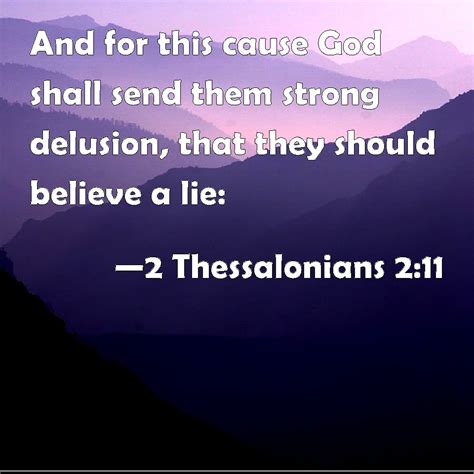 Thessalonians And For This Cause God Shall Send Them Strong