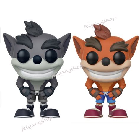 Action Figure Funko Pop Crash Bandicoot Cinza Boneca Ornamento Modelo