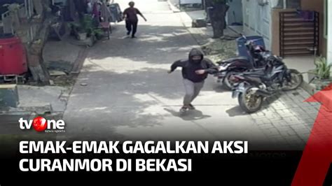 Aksi Heroik Emak Emak Gagalkan Pencurian Motor Akim Tvone Youtube