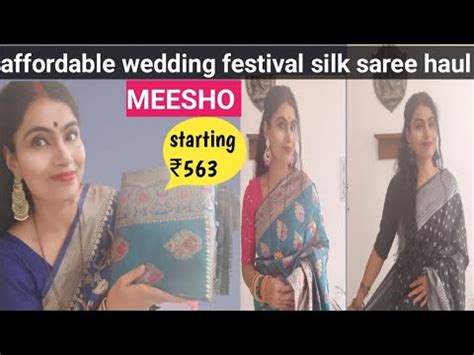 Meesho Silk Saree Under 500 Meesho Silk Saree Haul Meesho Festival