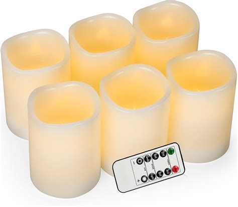 Enpornk Set Of 12 Flameless Candles Battery Operated Led