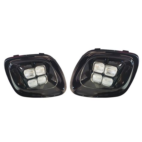 Fit For Kia Picanto Led Drl Daytime Running Fog Light Lamps