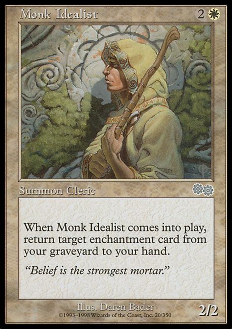 Monk Idealist Magic The Gathering Mtg Card