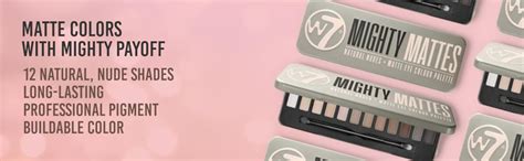 W Mighty Mattes Eyeshadow Palette Natural Nude Colours Flawless